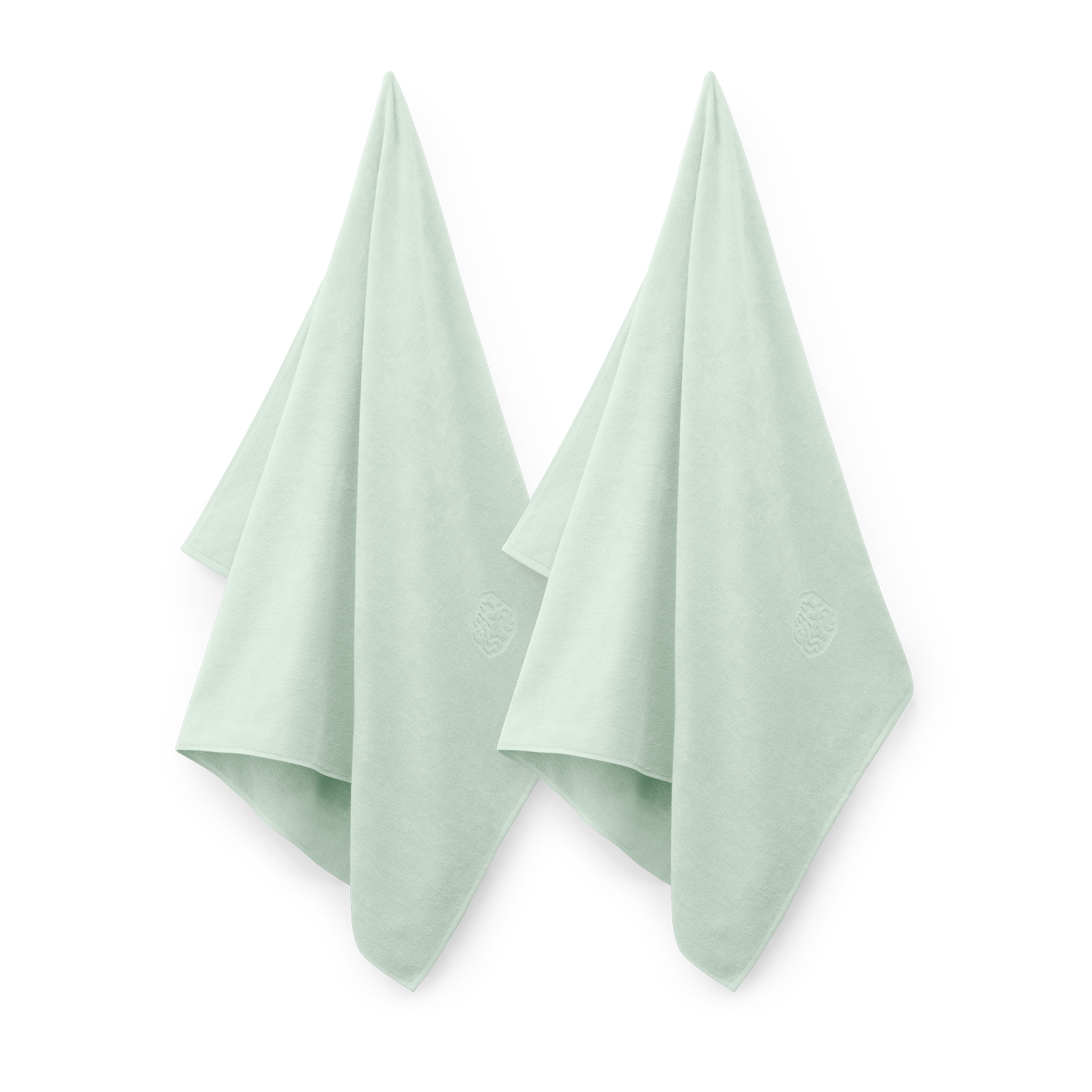 2 stk. Badelaken, Glass Green