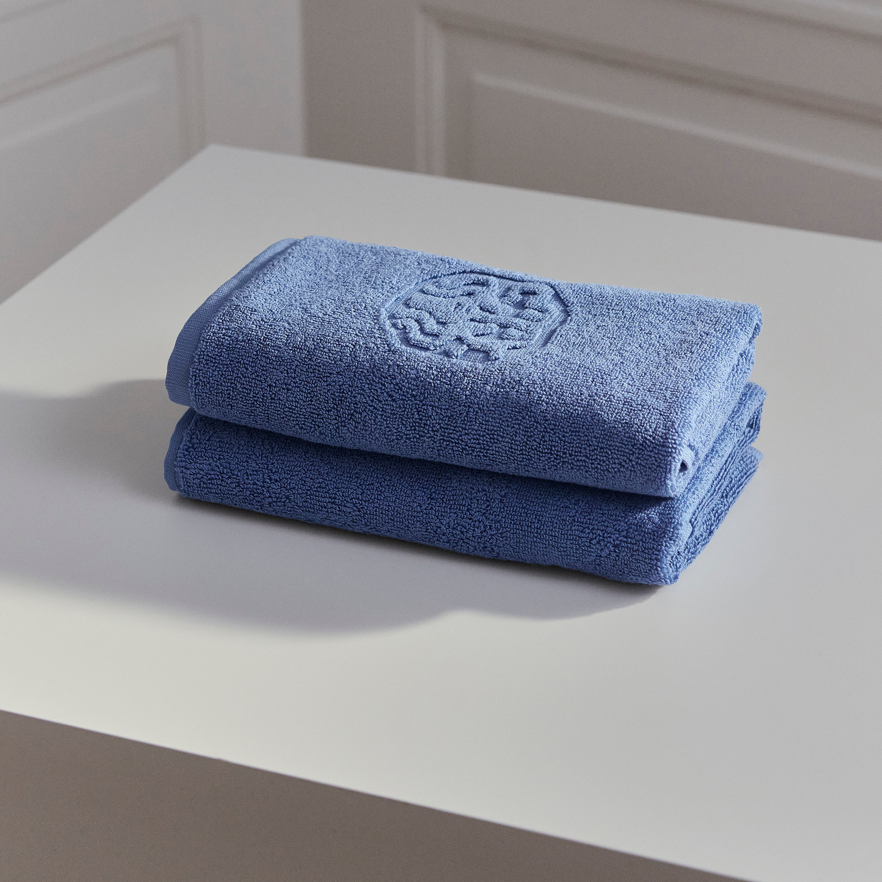 2 stk. gæstehåndklæder, Bright Blue